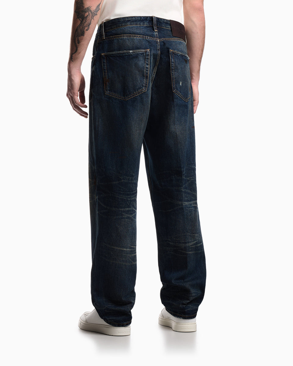 Emporio Armani J22 regular-fit, stiff-denim jeans