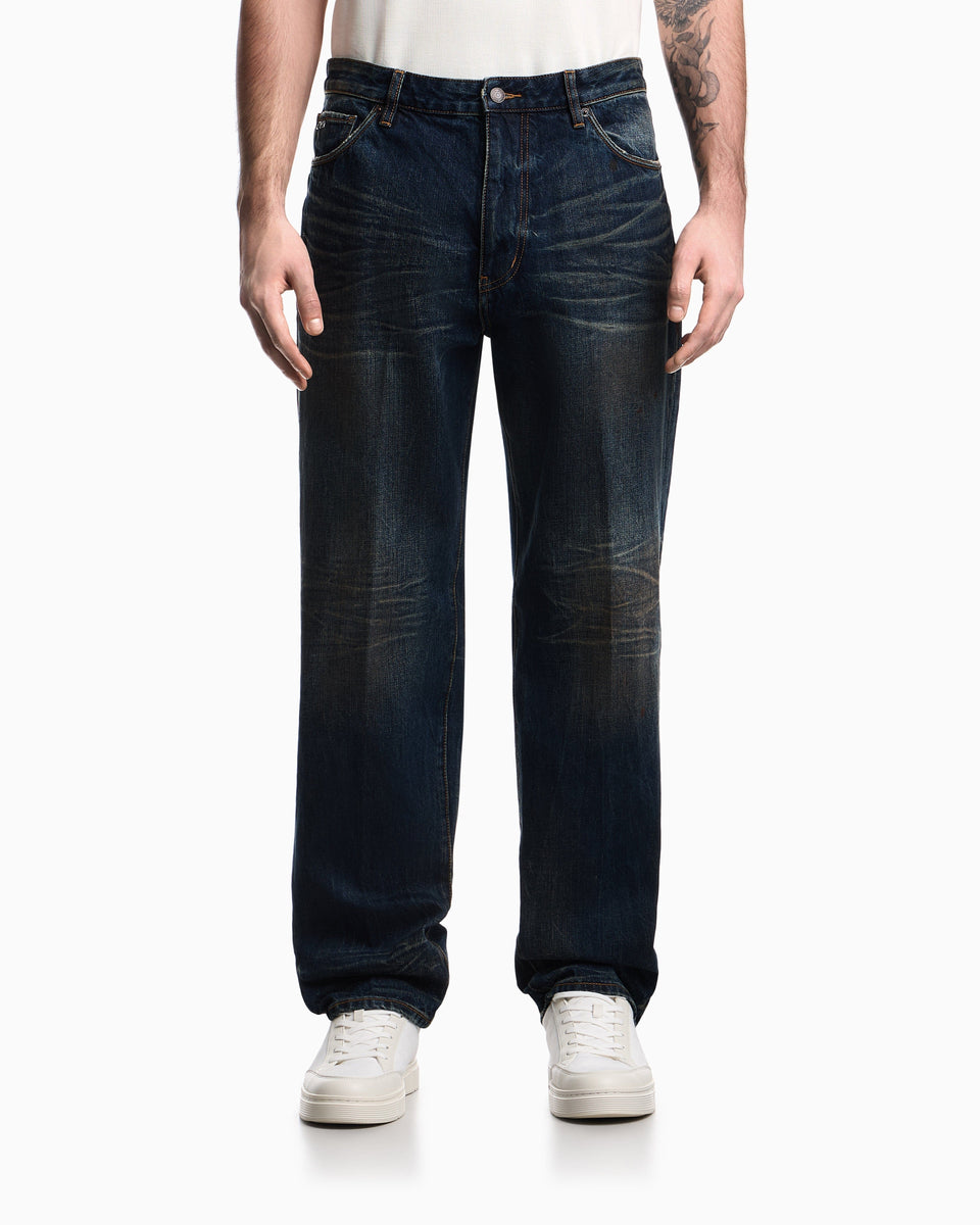 Emporio Armani J22 regular-fit, stiff-denim jeans