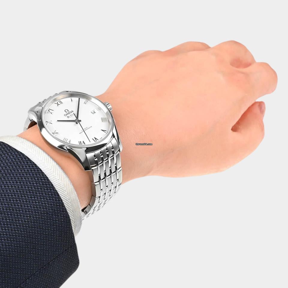 Omega De Ville Hour Vision Steel / 41 mm / Box&Papers / 433.10.41.21.02.001