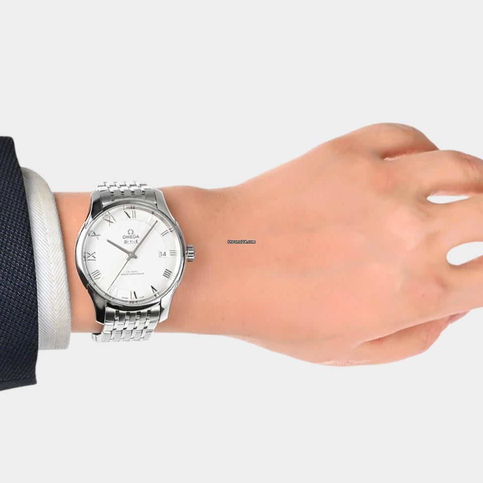 Omega De Ville Hour Vision Steel / 41 mm / Box&Papers / 433.10.41.21.02.001