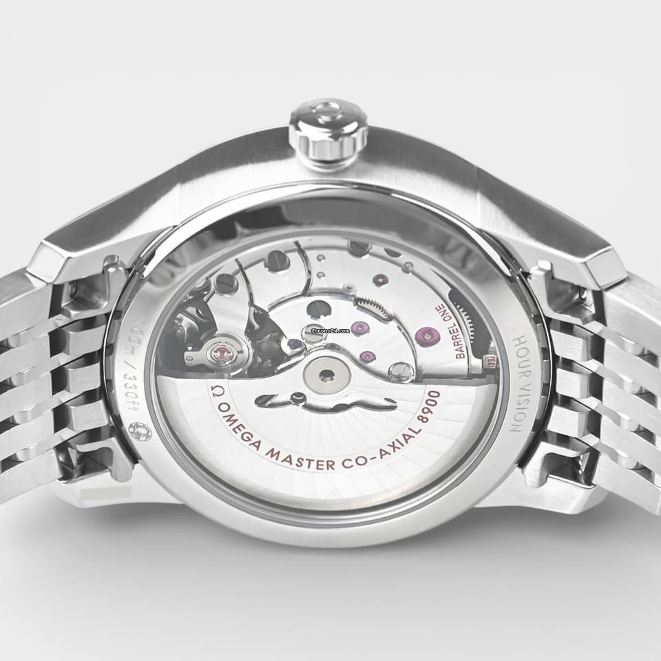 Omega De Ville Hour Vision Steel / 41 mm / Box&Papers / 433.10.41.21.02.001
