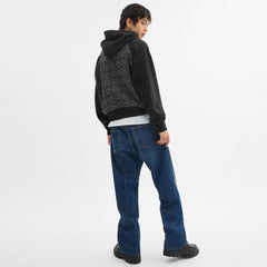Coach Signature Hoodie Charcoal Signature