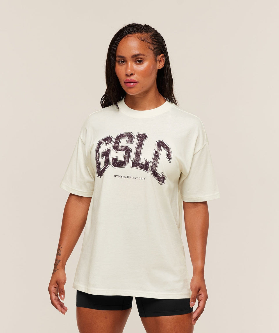 Women's Gymshark Gslc Lifting Club Short Sleeve T-Shirt Soft White