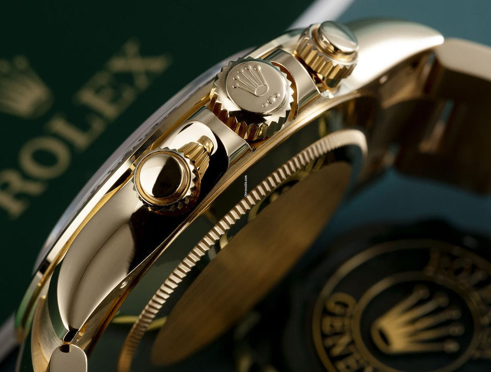 Rolex | Daytona | 116508 | Yellow gold | 40 mm | Yellow gold | Green | Automatic