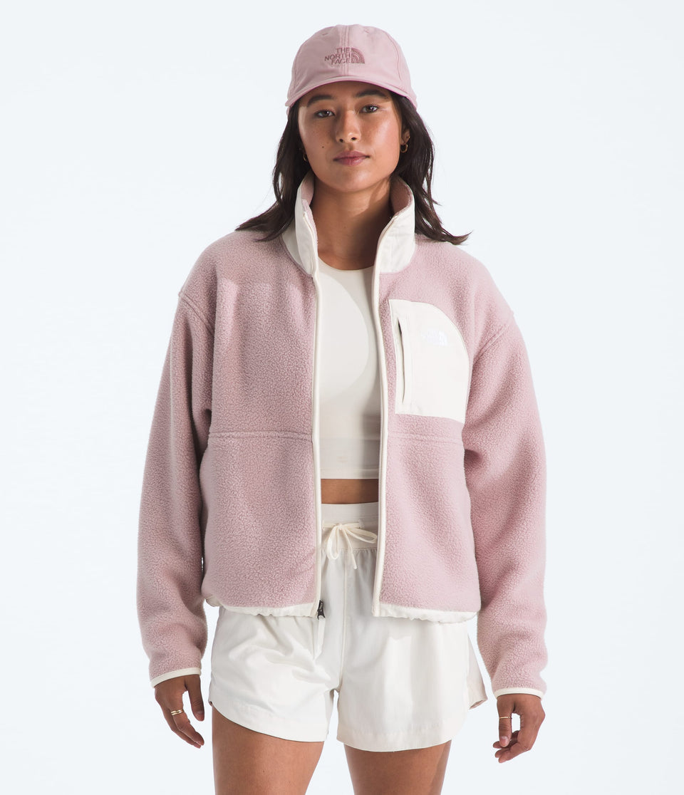 The North Face Women’s Yumiori Off Peak Full-Zip Jacket METAL PINK-WHITE DUNE