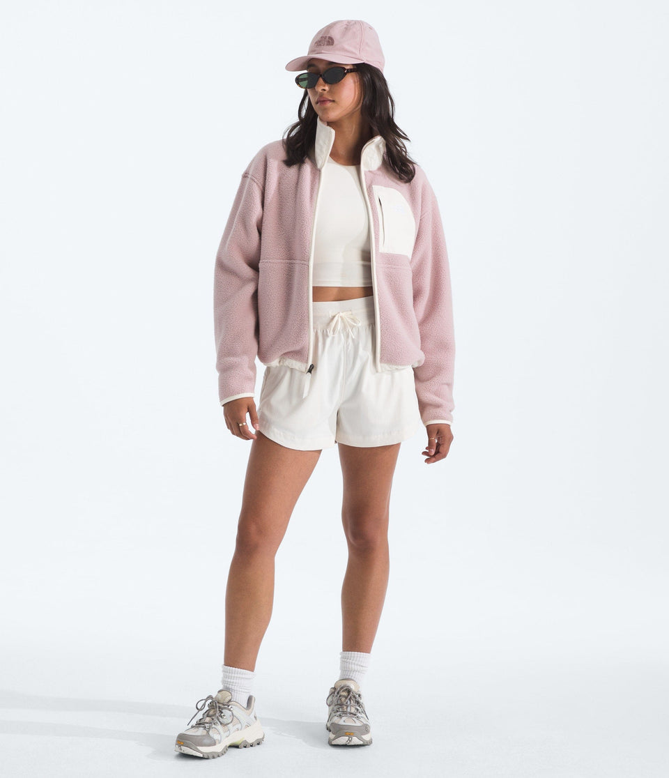 The North Face Women’s Yumiori Off Peak Full-Zip Jacket METAL PINK-WHITE DUNE