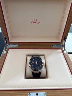 Omega Constellation Chronometer Omega Constellation 41 mm steel gold on leather strap