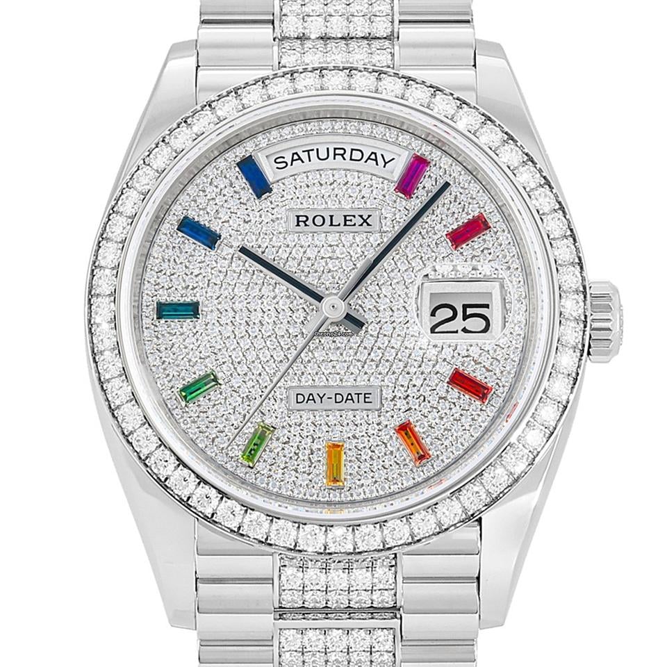 Rolex | Day-Date | 128349RBR | White gold | 36 mm | Automatic