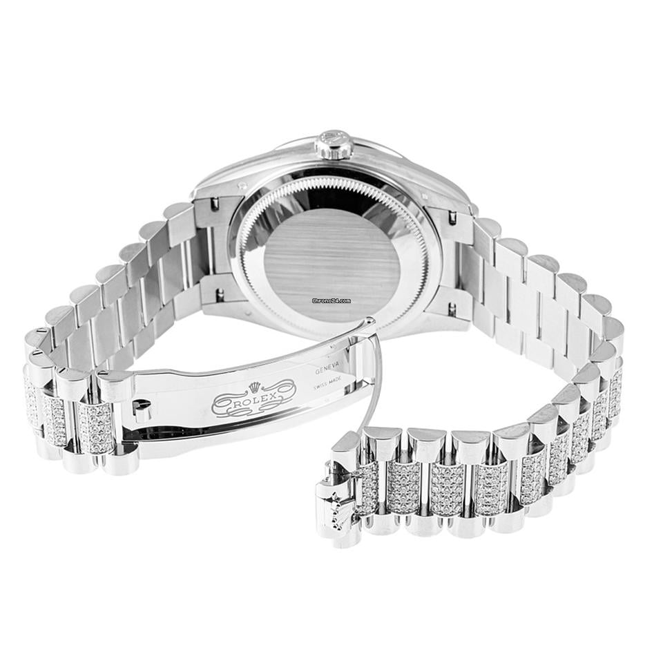 Rolex | Day-Date | 128349RBR | White gold | 36 mm | Automatic