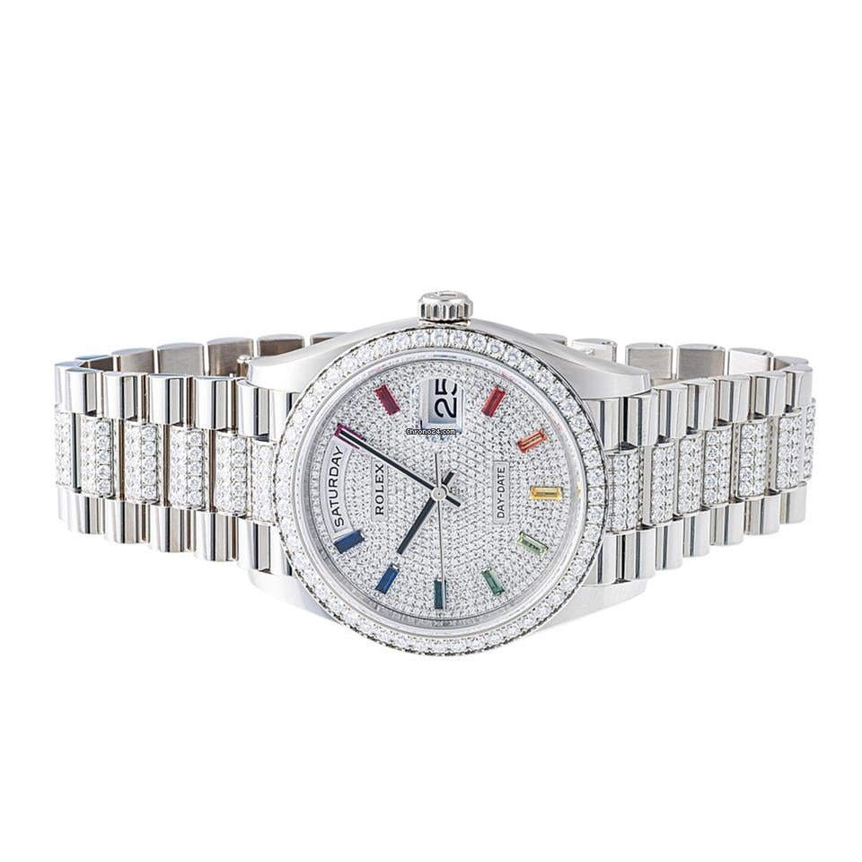 Rolex | Day-Date | 128349RBR | White gold | 36 mm | Automatic