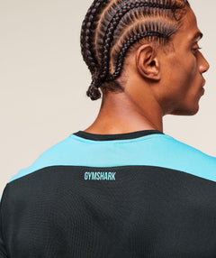 Gymshark Arrival Block T-Shirt - Deep Petrol Blue