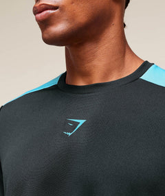 Gymshark Arrival Block T-Shirt - Deep Petrol Blue