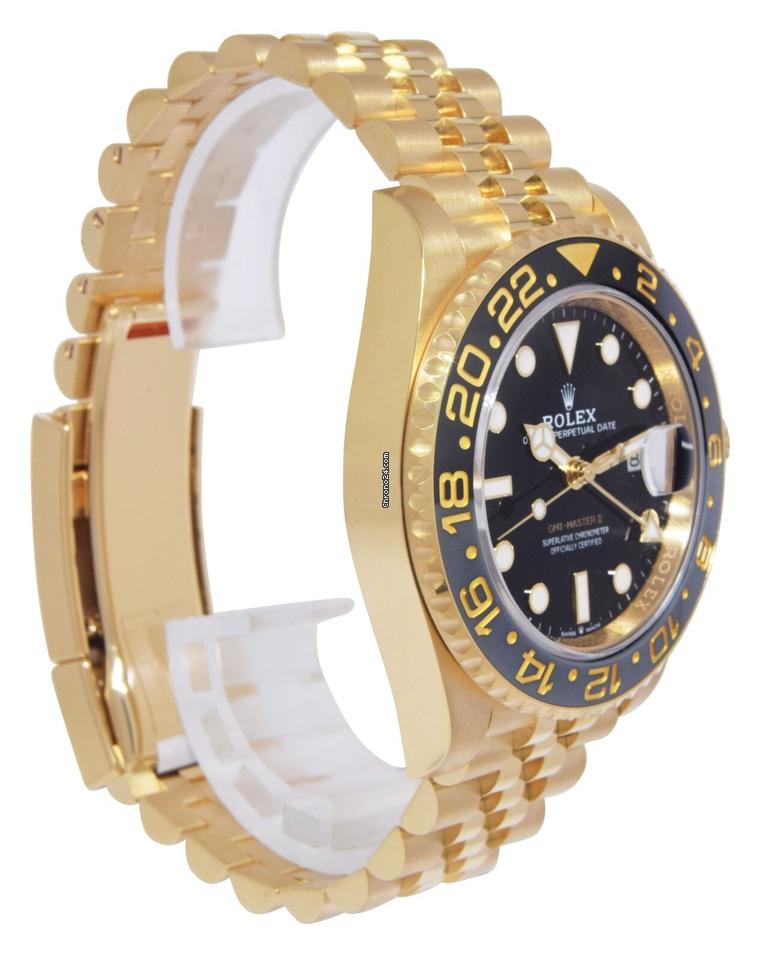 Rolex | GMT-Master II | 126718 | Yellow gold | 40 mm | Yellow gold | Black | Automatic