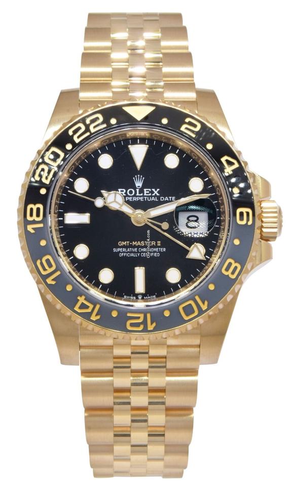 Rolex | GMT-Master II | 126718 | Yellow gold | 40 mm | Yellow gold | Black | Automatic