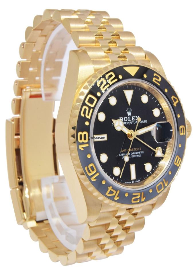 Rolex | GMT-Master II | 126718 | Yellow gold | 40 mm | Yellow gold | Black | Automatic
