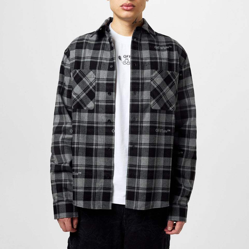 Check Plaid Cotton Long Sleeve Shirt