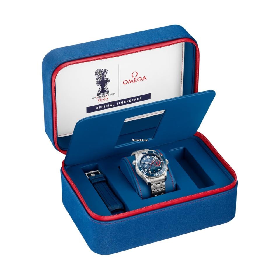 Omega Seamaster Diver 300 MAmerica's Cup 210.30.44.51.03.002 New Full Set