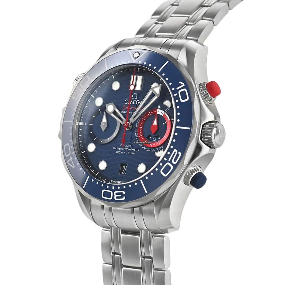 Omega Seamaster Diver 300 MAmerica's Cup 210.30.44.51.03.002 New Full Set