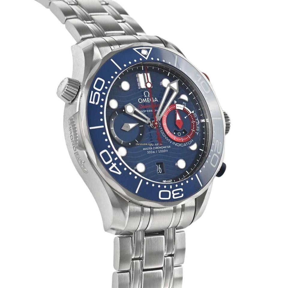 Omega Seamaster Diver 300 MAmerica's Cup 210.30.44.51.03.002 New Full Set