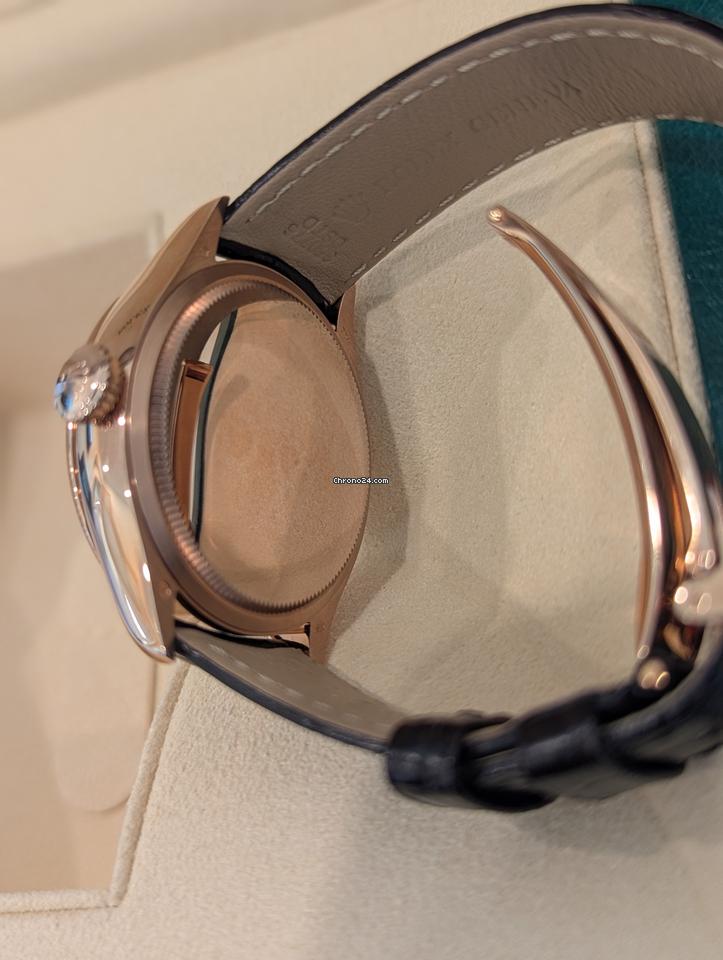 Rolex | Cellini | 50535 | Red gold | 39 mm | Leather | White | Automatic