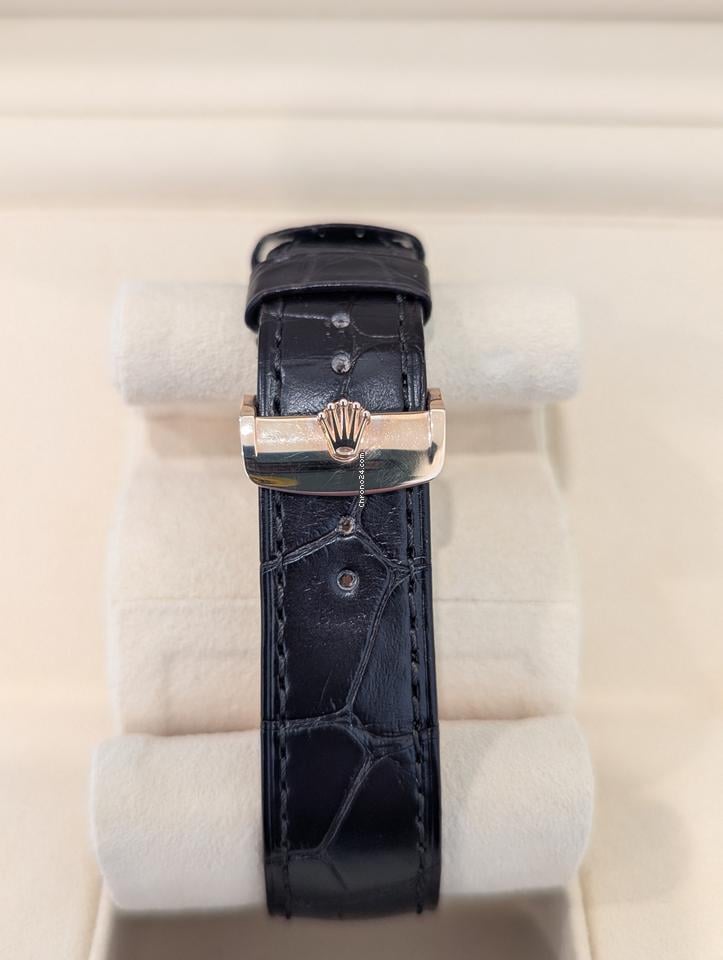 Rolex | Cellini | 50535 | Red gold | 39 mm | Leather | White | Automatic