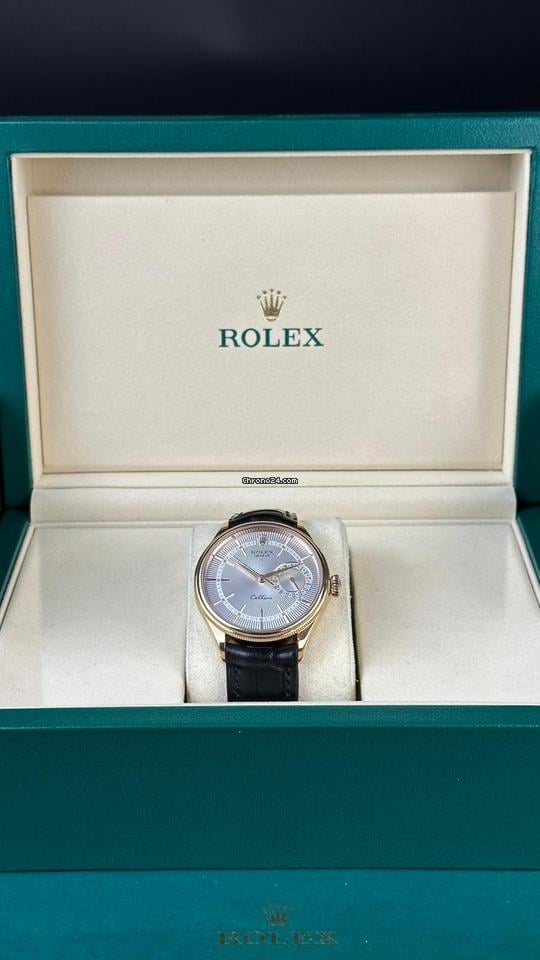 Rolex | Cellini | 50515 | Rose gold | 39 mm | Silver | Automatic
