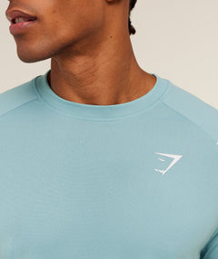 Gymshark Arrival Contrast T-Shirt -  Flow Blue /  Storm Blue