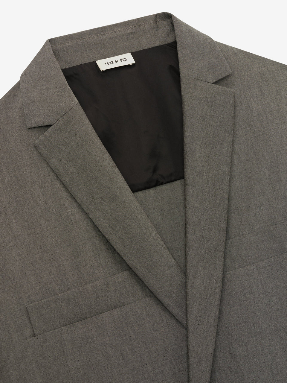 Essentials Cotton Wool Oxford Shirt Jacket Willow