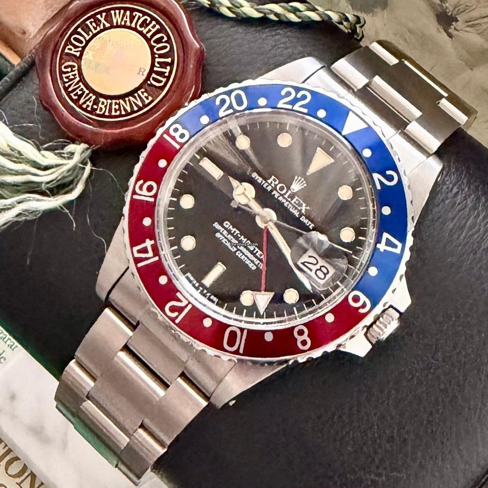 Rolex | GMT-Master | 16750 | Steel | 40 mm | Steel | Black | Automatic