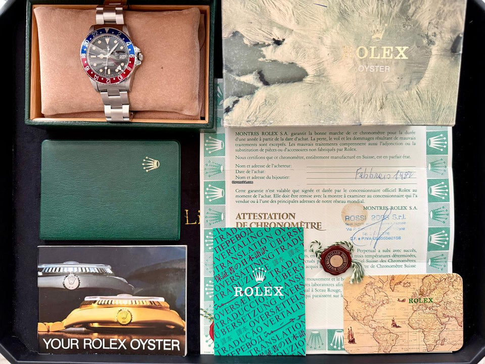 Rolex | GMT-Master | 16750 | Steel | 40 mm | Steel | Black | Automatic