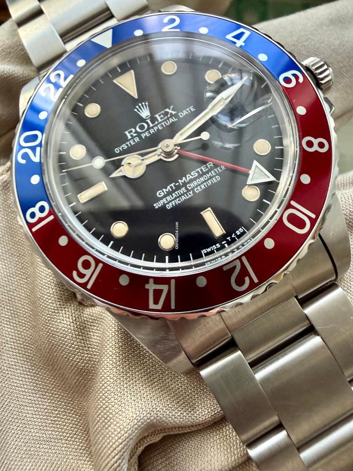 Rolex | GMT-Master | 16750 | Steel | 40 mm | Steel | Black | Automatic