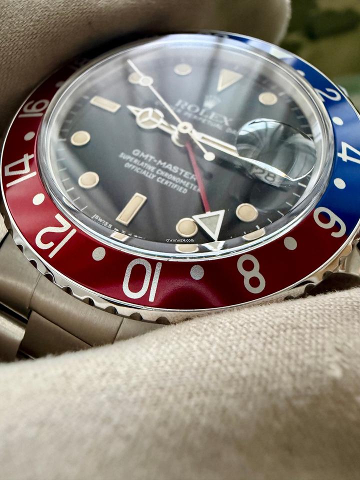 Rolex | GMT-Master | 16750 | Steel | 40 mm | Steel | Black | Automatic
