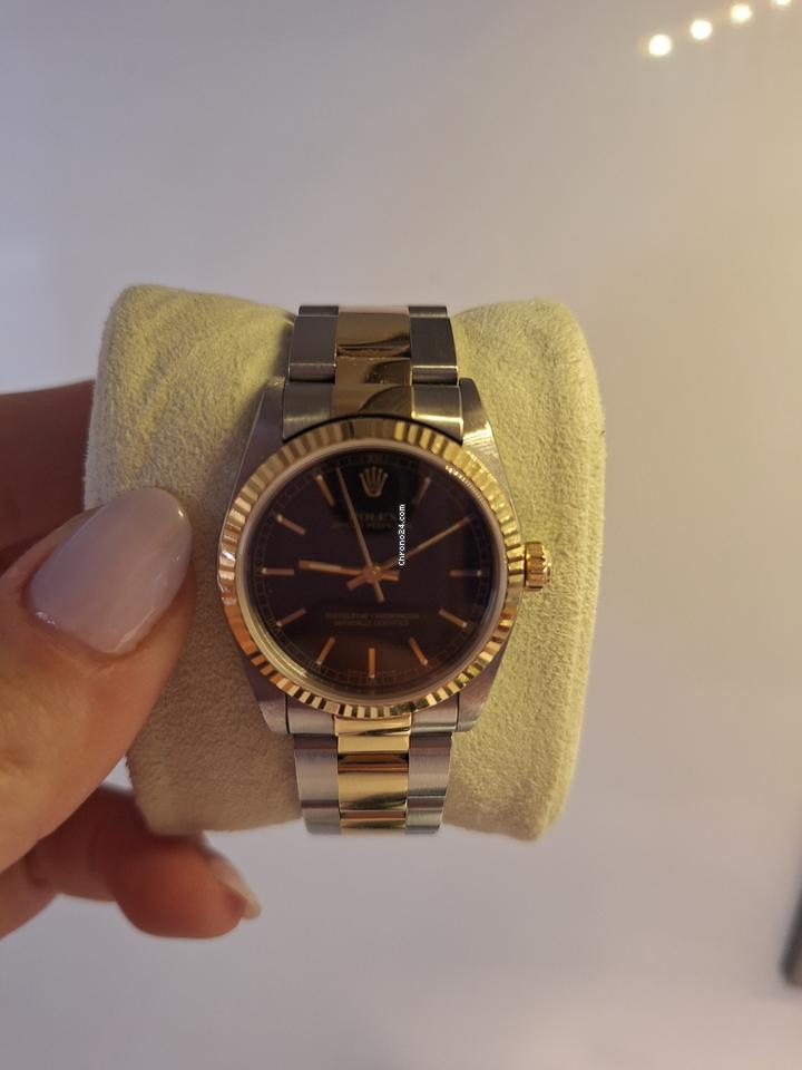 Rolex | Oyster Perpetual | 77513 | Gold/Steel | 31 mm | Gold/Steel | Black