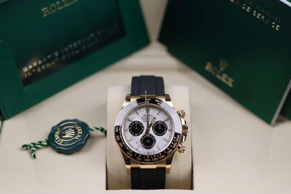 Rolex | Daytona | 126518ln | Yellow gold | 40 mm | Rubber | Turquoise | Automatic