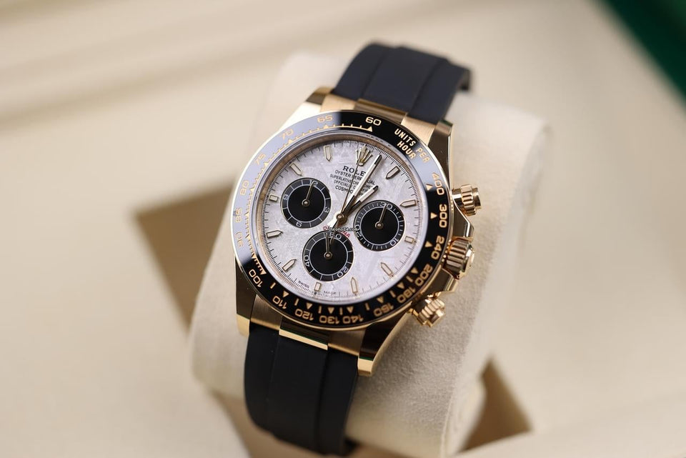 Rolex | Daytona | 126518ln | Yellow gold | 40 mm | Rubber | Turquoise | Automatic