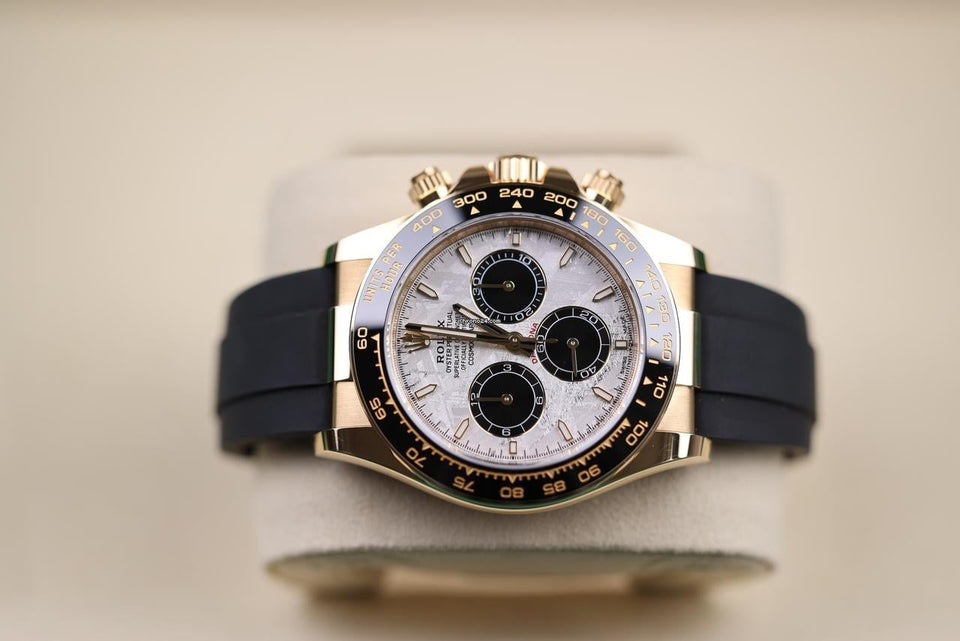 Rolex | Daytona | 126518ln | Yellow gold | 40 mm | Rubber | Turquoise | Automatic