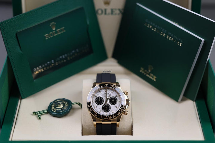 Rolex | Daytona | 126518ln | Yellow gold | 40 mm | Rubber | Turquoise | Automatic