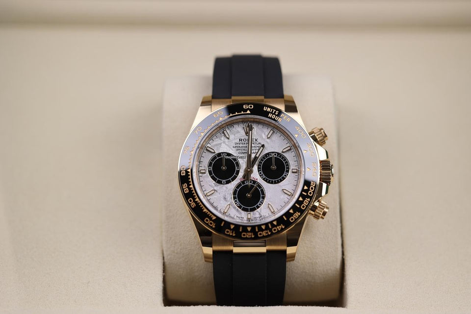 Rolex | Daytona | 126518ln | Yellow gold | 40 mm | Rubber | Turquoise | Automatic