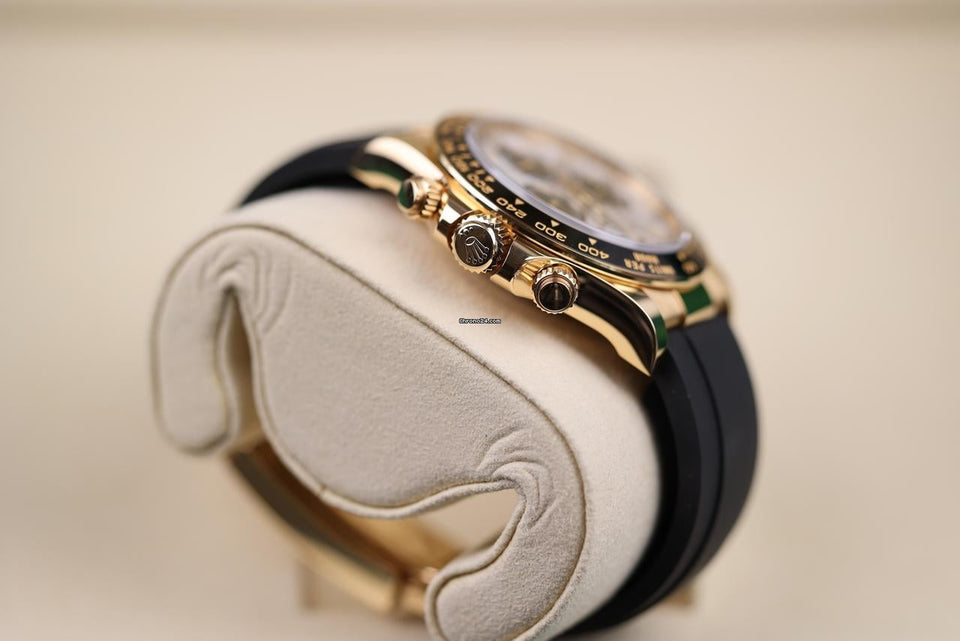 Rolex | Daytona | 126518ln | Yellow gold | 40 mm | Rubber | Turquoise | Automatic