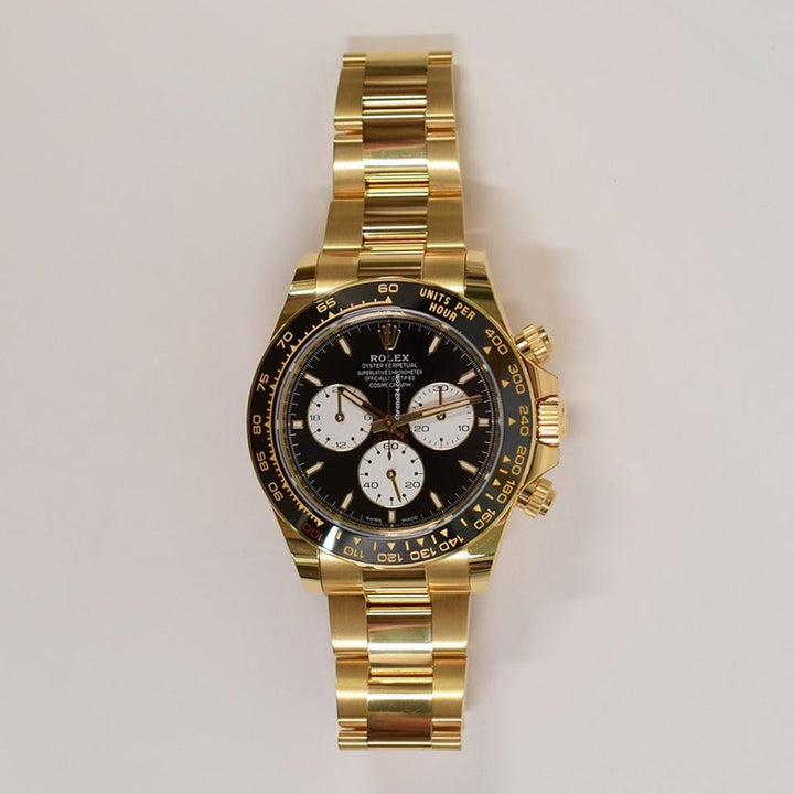 Rolex | Daytona | 126528LN | Yellow gold | 40 mm | Yellow gold | Black | Automatic