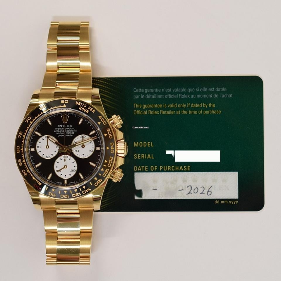 Rolex | Daytona | 126528LN | Yellow gold | 40 mm | Yellow gold | Black | Automatic