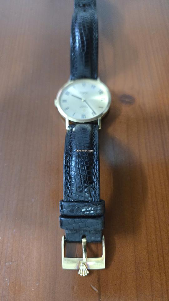 Rolex | Cellini | 4112 | Yellow gold | 31 x 37 mm | Leather | Gold | Manual winding
