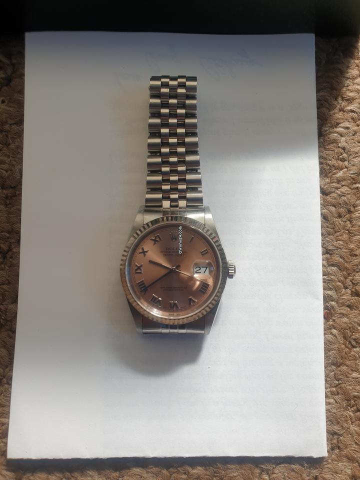 Rolex | Datejust | 16234 | Steel | 36 mm | White gold | Pink | Automatic