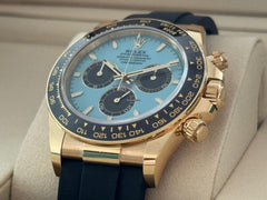 Rolex Daytona NEW 2025 Cosmograph Daytona Yellow Gold Tiffany/Turquoise Blue 126518 LN