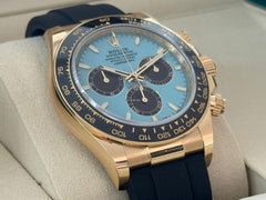 Rolex Daytona NEW 2025 Cosmograph Daytona Yellow Gold Tiffany/Turquoise Blue 126518 LN