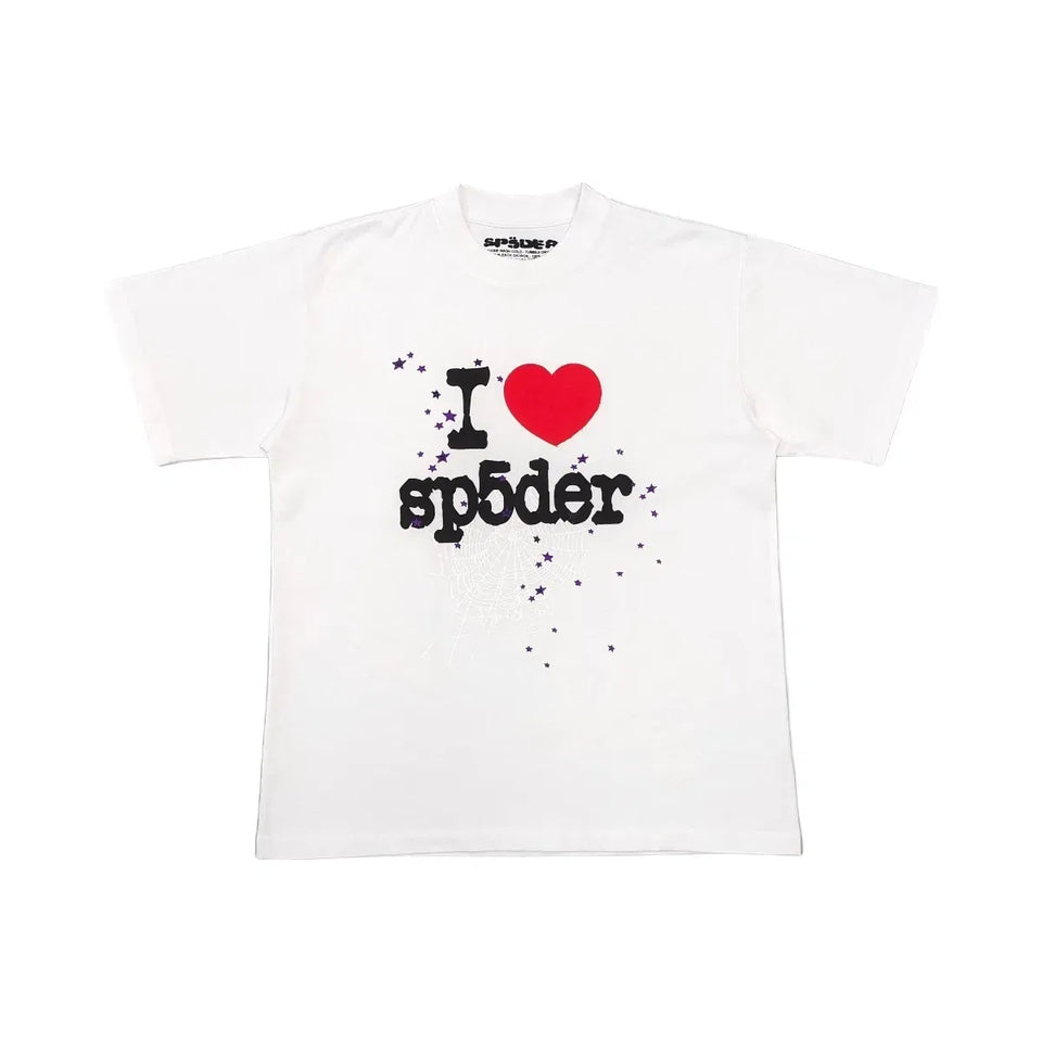SP5DER I Heart Sp5der T-Shirt White