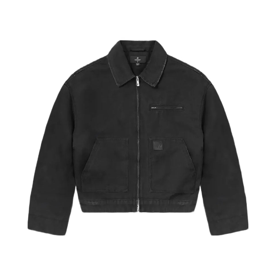 Represent Heaton Workwear Jacket Washed Black