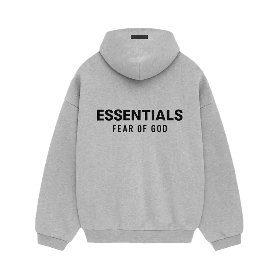 Essentials Fear Of God Essentials Fleece Hoodie Light Heather Gray Fw24