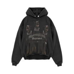 Represent Thoroughbred Hoodie Vintage Black