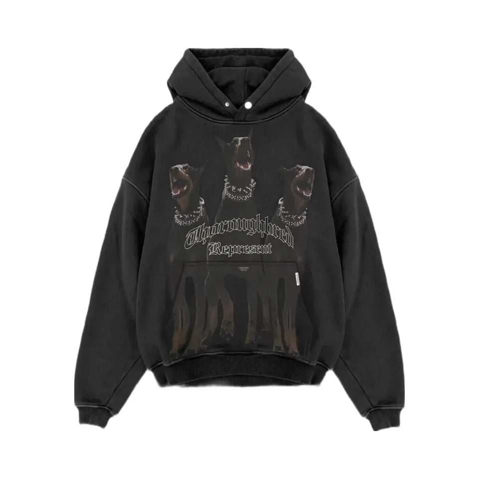 Represent Thoroughbred Hoodie Vintage Black